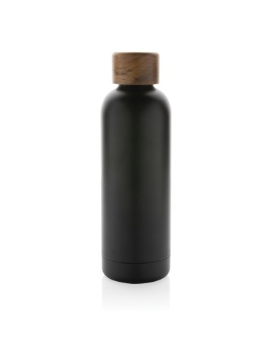 Botella Wood de acero inoxidable reciclado...