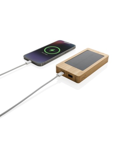 Batería solar de bambú Sunwick 10.000 mah