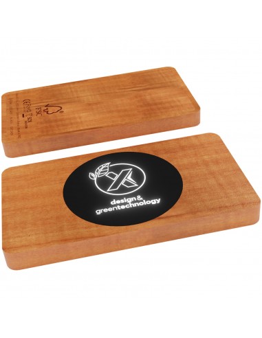 Batería externa inalámbrica de madera de 5000...