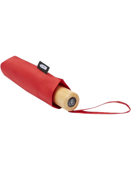 Paraguas plegable de 21" de PET reciclado resistente al viento "Birgit"