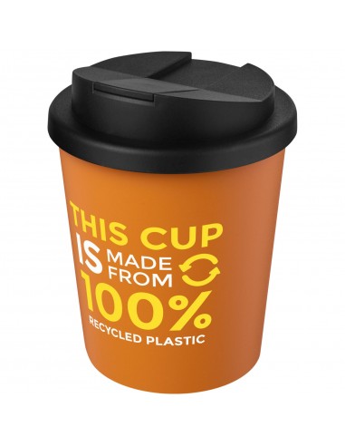 Vaso reciclado de 250 ml con tapa antigoteo...