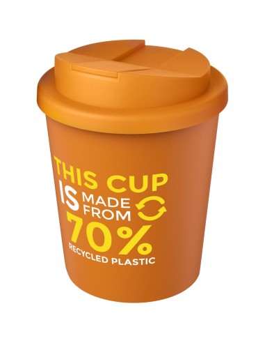 Vaso reciclado de 250 ml con tapa antigoteo...