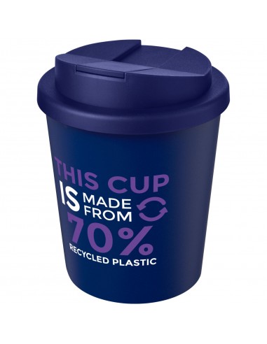 Vaso reciclado de 250 ml con tapa antigoteo...