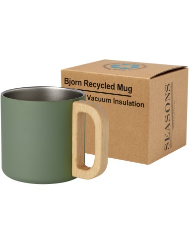 Taza de acero inoxidable reciclado con...