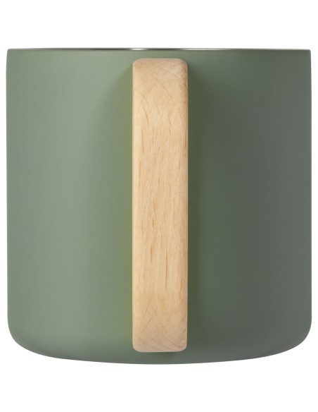 Taza de acero inoxidable reciclado con certificado RCS con aislamiento de cobre de 360 ml "Bjorn"