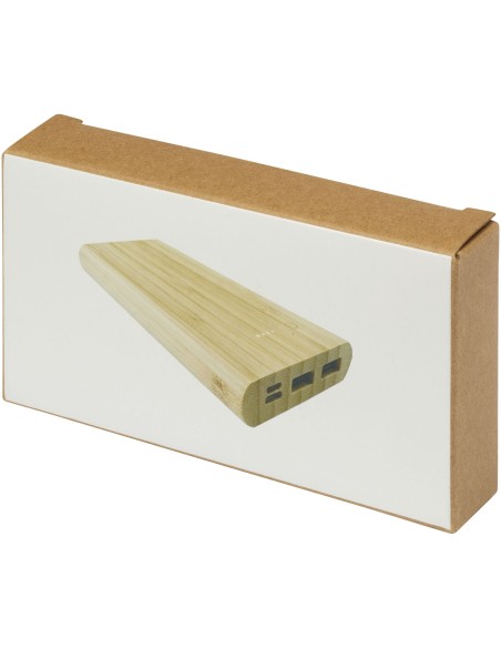 Batería externa de 10,000 mAh de bambú "Tulda"