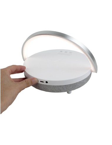 Altavoz luminoso 4 en 1 con base de carga...