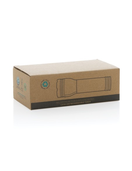 Linterna Lucid 3W RCS reciclado y bambú certificado RCS