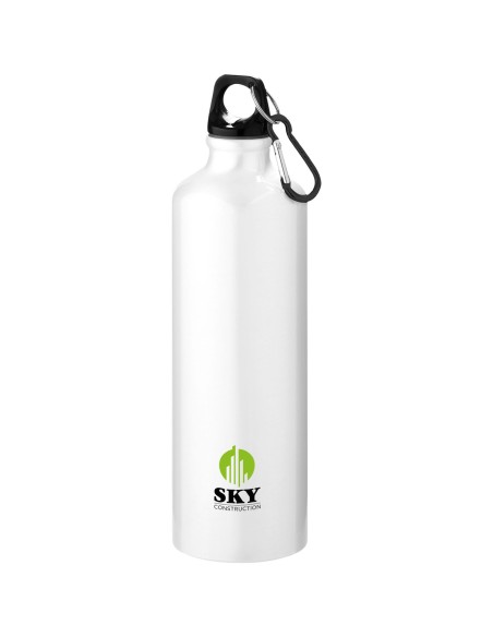 Bidón de 770 ml de aluminio reciclado con certificado RCS con mosquetón "Oregon"