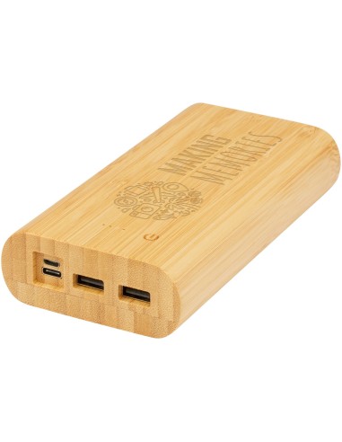 Batería externa de 20,000 mAh de bambú "Tulda"