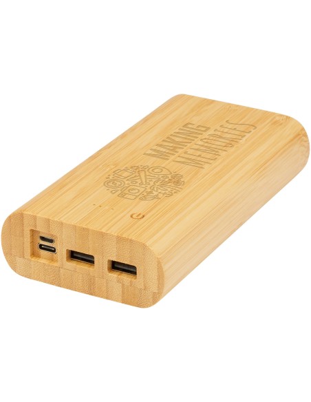 Batería externa de 20,000 mAh de bambú "Tulda"