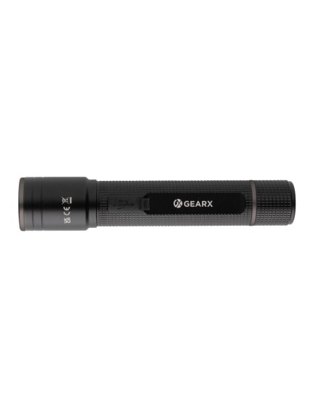 Linterna recargable USB Gear X RCS de aluminio reciclado