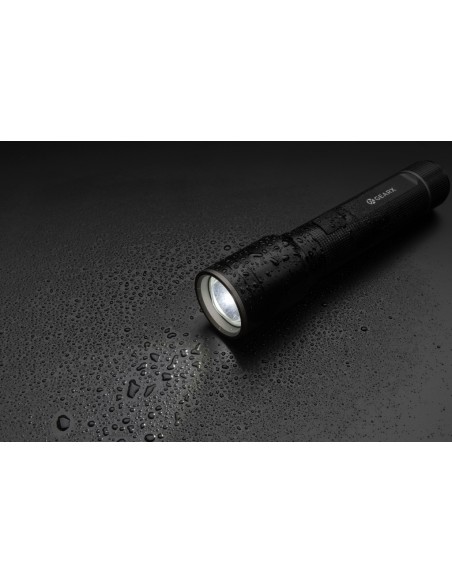 Linterna resistente recargable USB de aluminio reciclado RCS