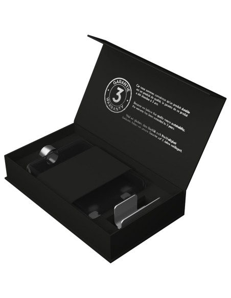 Botella de agua plana de 450 ml de Tritan con funda de silicona "SCX.design D20"