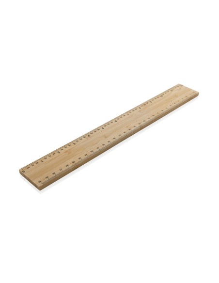 Regla extra gruesa de bambú de doble cara de 30 cm Timberson