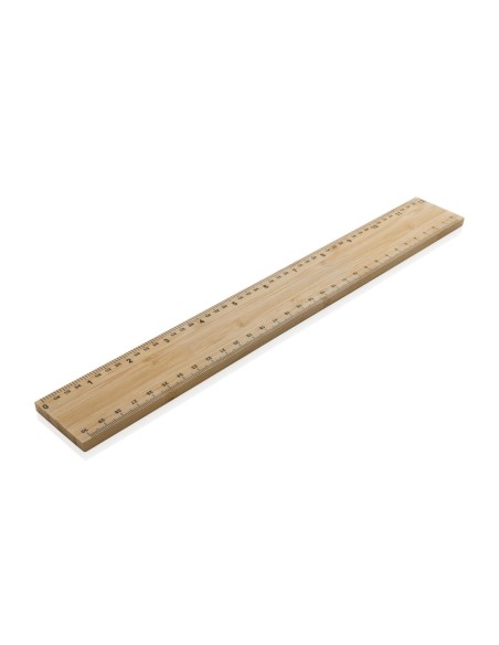 Regla extra gruesa de bambú de doble cara de 30 cm Timberson