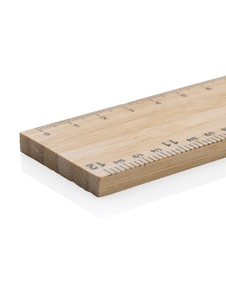 Regla extra gruesa de bambú de doble cara de 30 cm Timberson
