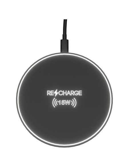 SCX.design W21 15W wireless charging pad with light-up logo