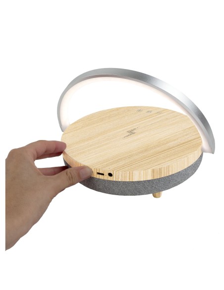 Altavoz luminoso 4 en 1 con base de carga inalámbrica "Prixton"