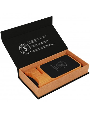 Cargador inalámbrico de madera de 10 W luminoso...