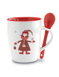 CLAUS - Taza con cuchara 250ml