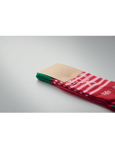 JOYFUL L - Par de calcetines de Navidad L