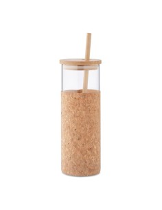 MOLUNGE - Vaso de vidrio con funda 450 ml