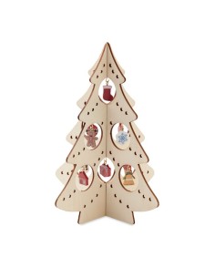 SILUETA - Decoración madera árbol Navidad