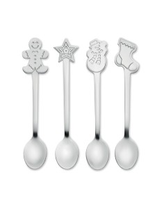 CHIP SET - Set  4 cucharas de té navideñas