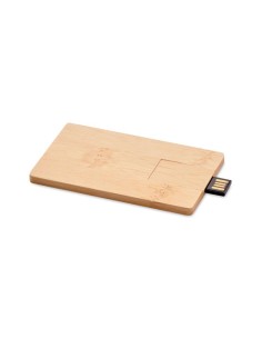 CREDITCARD PLUS - Memoria USB 16GB carcasa bambú