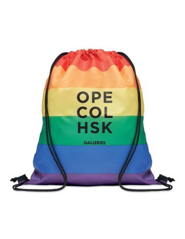 Bolsa cuerdas rainbow de RPET