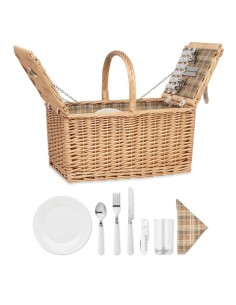 MIMBRE PLUS - Cesta de picnic para 4 personas