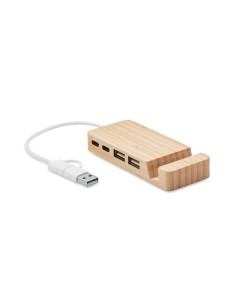 HUBSTAND - HUB USB de 4 puertos de bambú