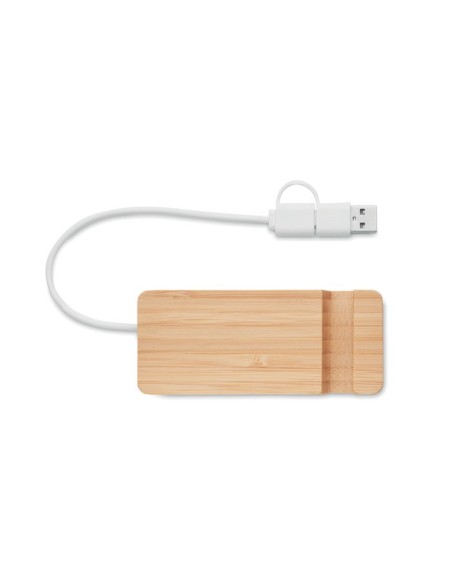 HUBSTAND - HUB USB de 4 puertos de bambú