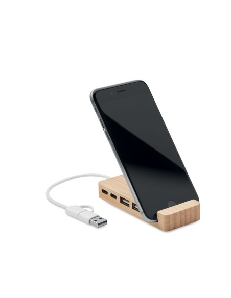 HUBSTAND - HUB USB de 4 puertos de bambú