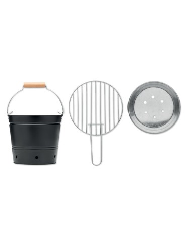 BBQTRAY - Cubo barbacoa portátil hierro