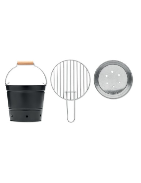 BBQTRAY - Cubo barbacoa portátil hierro