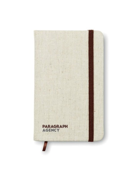 Cuaderno A6 con tapa de canvas