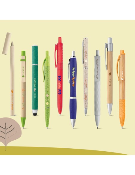 ORGANIC WRITING SHOWCASE Showcase with 20 ECOlogic ball pens