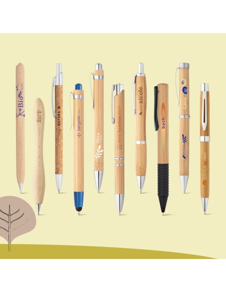 ORGANIC WRITING SHOWCASE Showcase with 20 ECOlogic ball pens
