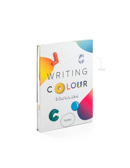 COLOUR WRITING SHOWCASE Muestrario con 20 boligrafos de colores