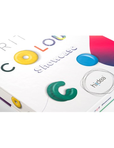COLOUR WRITING SHOWCASE Muestrario con 20 boligrafos de colores