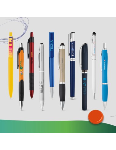 COLOUR WRITING SHOWCASE Muestrario con 20 boligrafos de colores