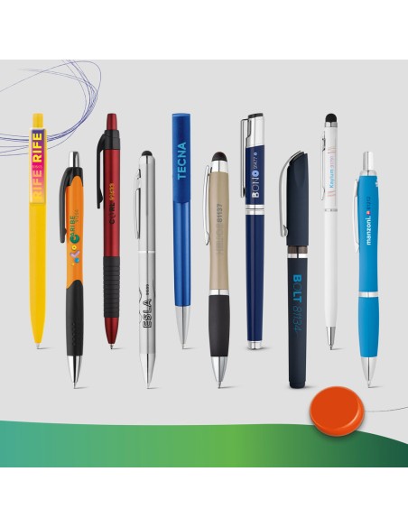 COLOUR WRITING SHOWCASE Muestrario con 20 boligrafos de colores