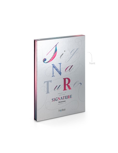 SIGNATURE WRITING SHOWCASE Muestrario con 20 boligrafos metalicos