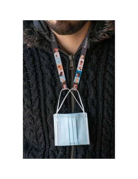 Sublimation RPet Mask Holder Duo Set Modelos estandar