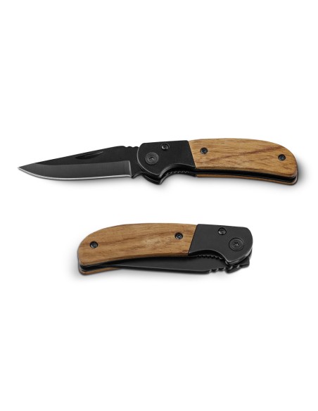 SPLIT Navaja de bolsillo de acero inoxidable y madera