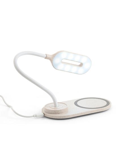 OZZEL Lampara de mesa con cargador inalambrico Rapido 10W