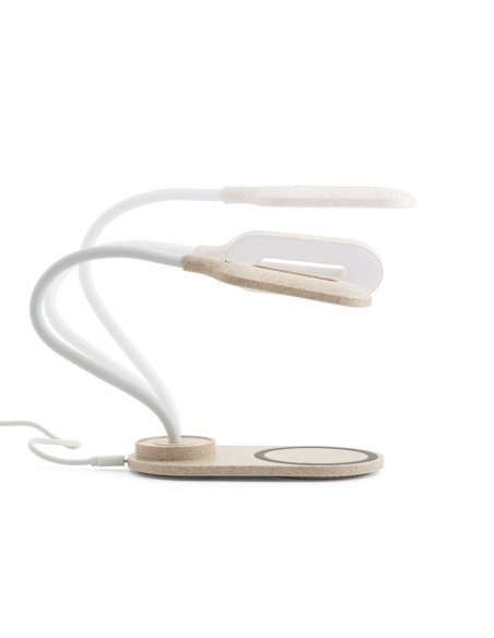 OZZEL Lampara de mesa con cargador inalambrico Rapido 10W