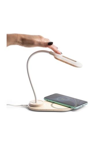 OZZEL Lampara de mesa con cargador inalambrico Rapido 10W